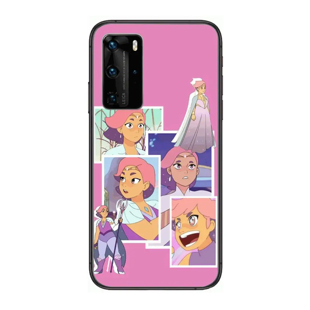 

Fashion She-ra and the princess Phone Case For Huawei P 40 30 20 10 9 8 Lite E Pro Plus Black Etui Coque Painting Hoesjes comic
