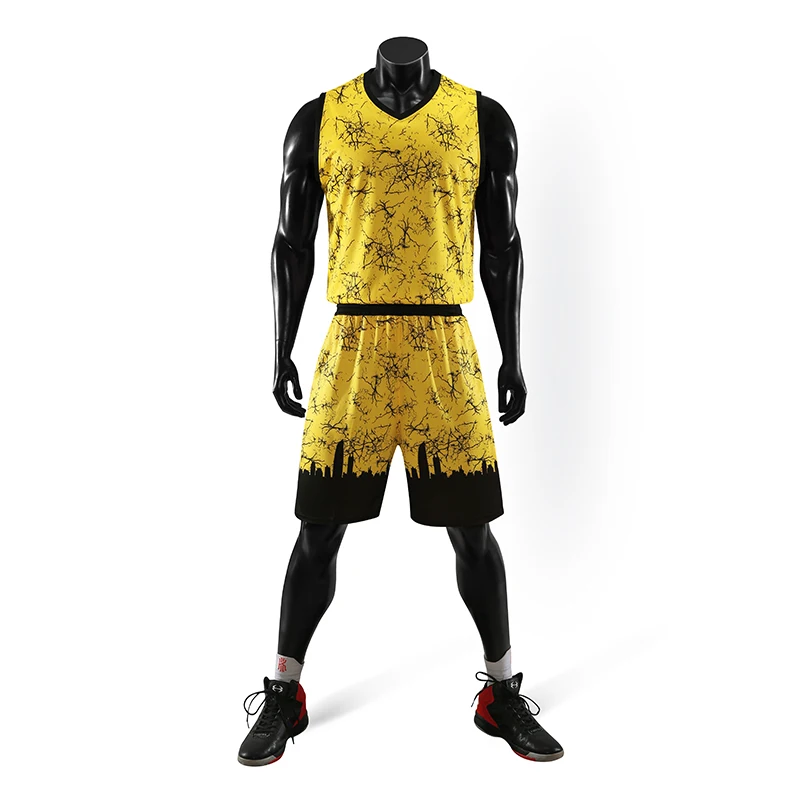Городской уличный баскетбольный костюм мужская Трикотажная трендовая