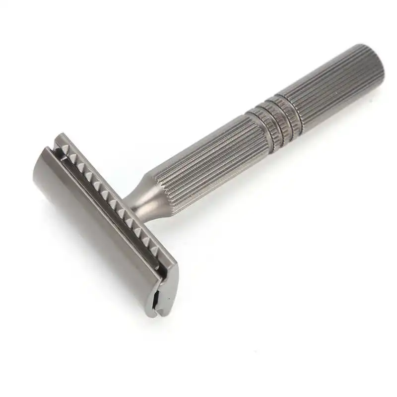 Classic Manual Razor Professional Men Zinc Alloy Safety Home Travel Barber Salon Portable Shaver Without Blade (Black) | Красота и
