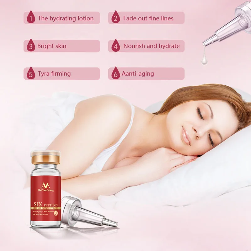 Сыворотка для лица с шестью пептидами от морщин и увлажнения | Красота здоровье