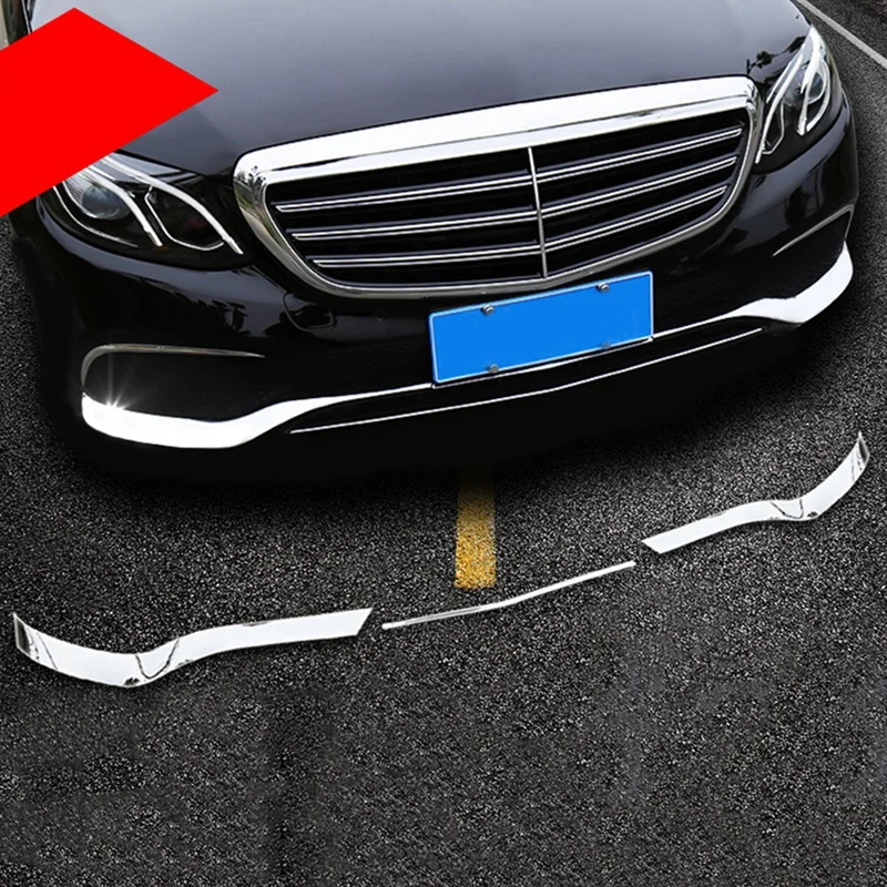 Для Mercedes Benz E Class W213 2016-2019 хромированный ABS накладка на передний бампер Спойлеры