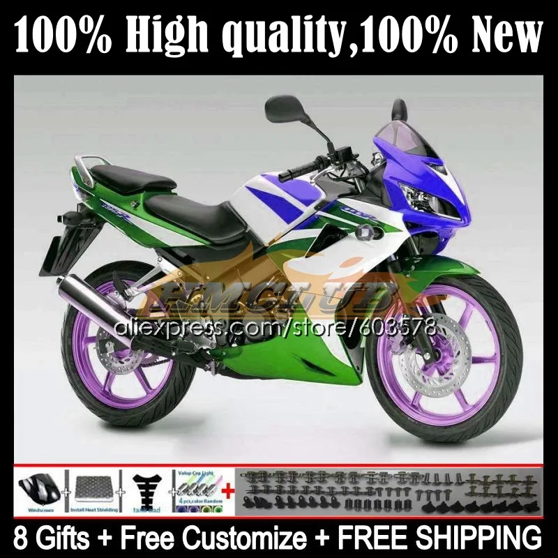 

Body For HONDA CBR-125R CBR 125R 125CC 86CL.147 CBR125R 02 03 04 05 06 CBR125RR 2002 2003 2004 2005 2006 Fairing Kit green blue