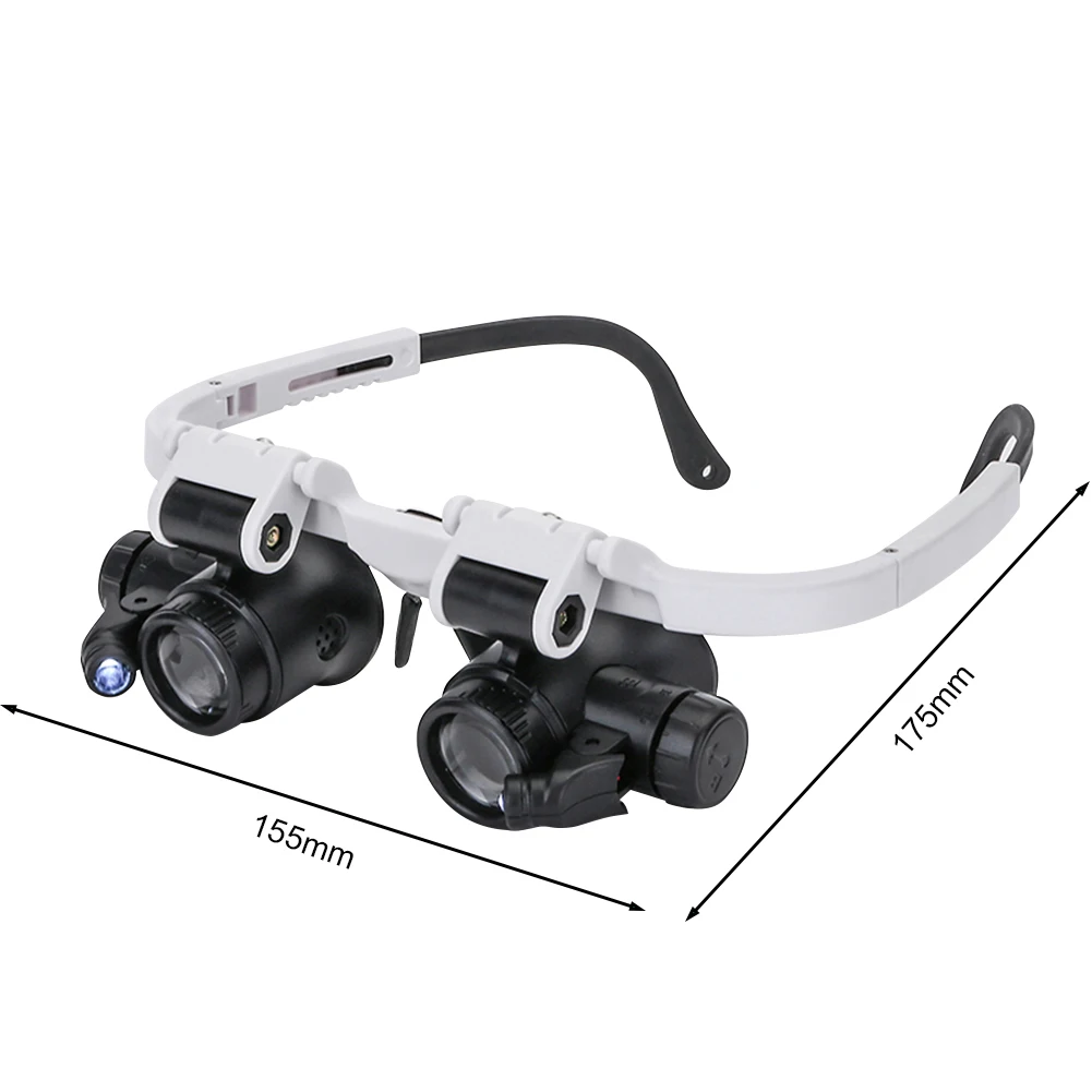 

8X/15X/23X Jeweler Watchmaker With Led Light Magnifying Glass Headband Magnifier Glasses Reading Led Magnifying Glass Glasses