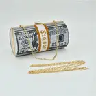Роскошный женский кошелек с надписью стразы, вечерний клатч, круглая сумочка с кристаллами, блестящий кошелек на плечо