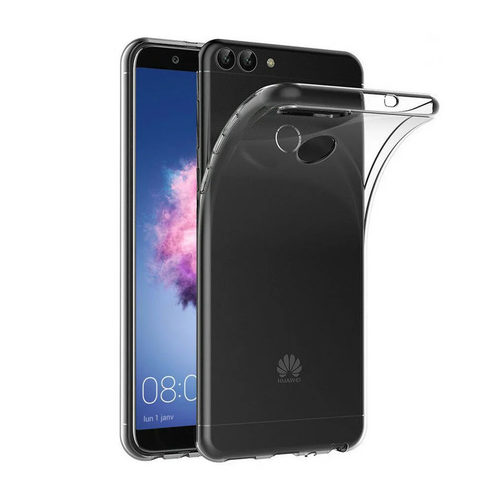 

For Huawei P Smart Plus 2019 2020 Tempered Glass Screen Protector Film + Silicone Case
