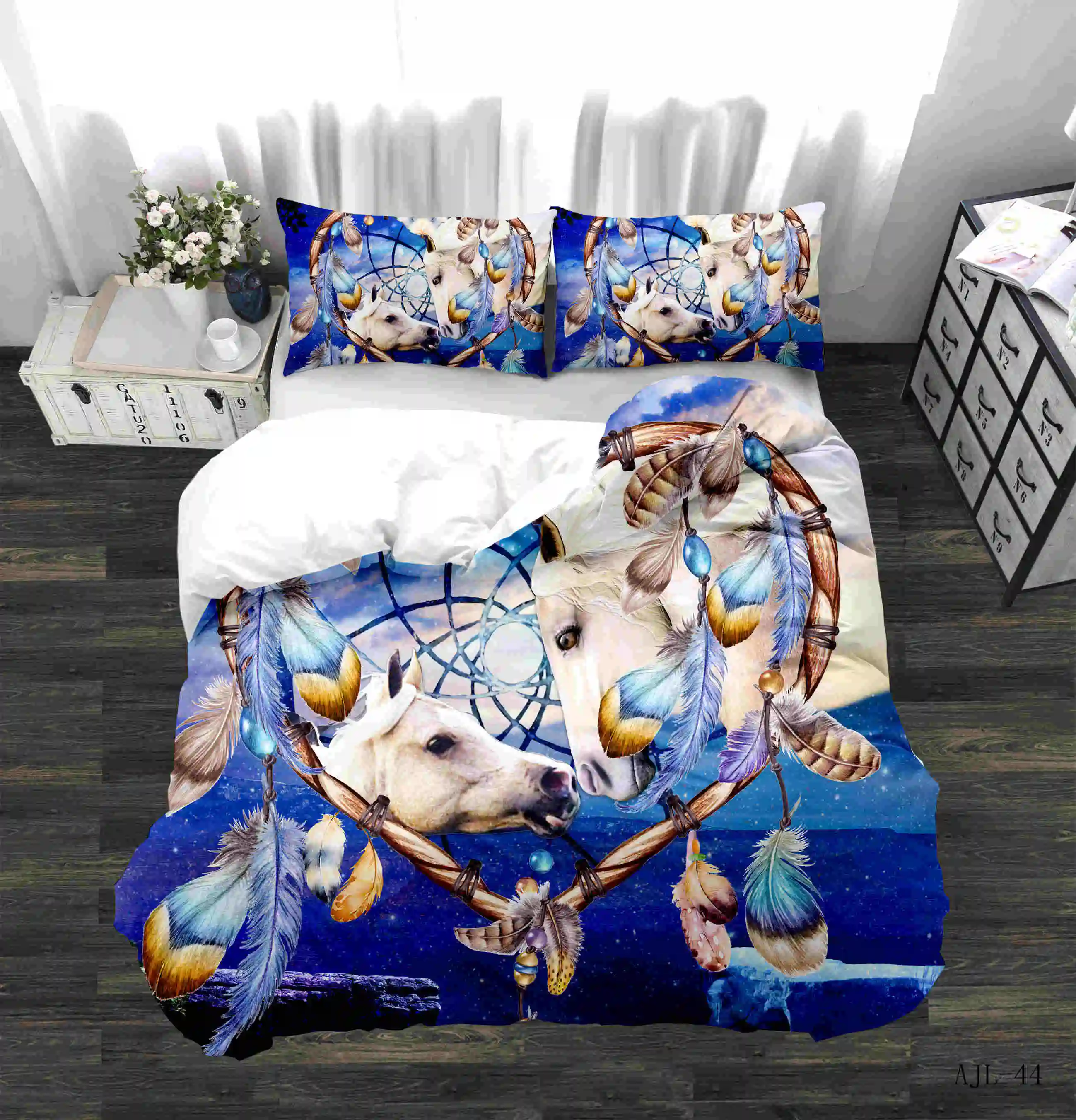

Hot sale 3D Animal Dog Bedding Set Luxury Duvet Cover Cute Puppy Comforter Bed Set King Queen Bed Linen