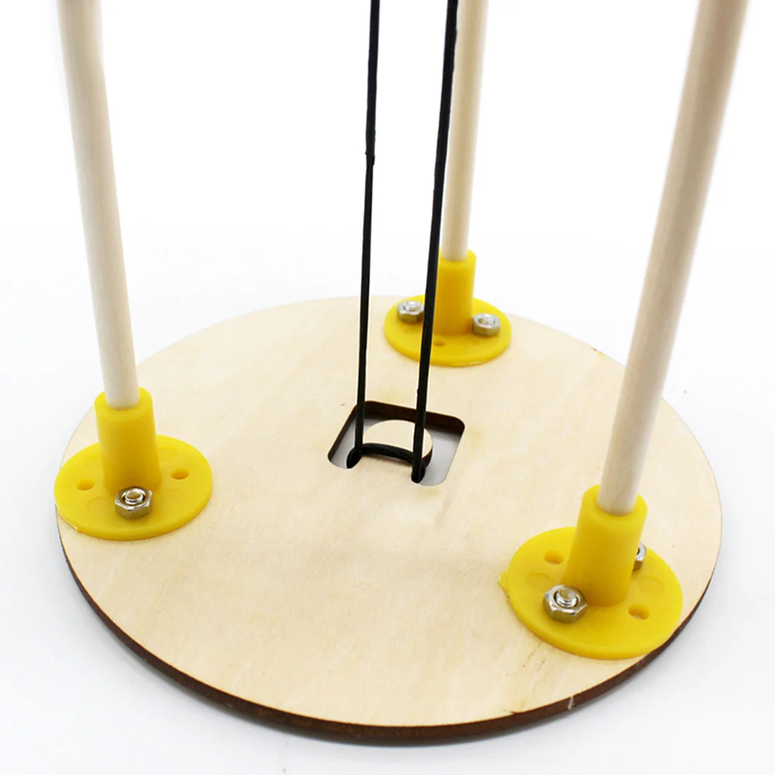 Kit de juguetes de ensamblaje de rodillos para ni&ntilde;os, juguetes manuales de tecnolog&iacute;a de construcci&oacute;n, con principio de elasticidad de madera, DIY-3