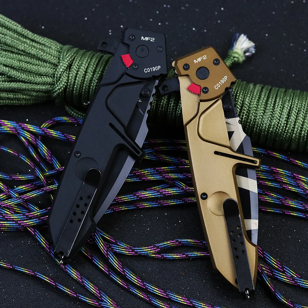 

2021NEW EXTREMA RATIO MF2 Desert Warfare N690 Aluminum Folding Blade Ball Fin Board Outdoor Tactical Camp Hunting EDC Tool Knife