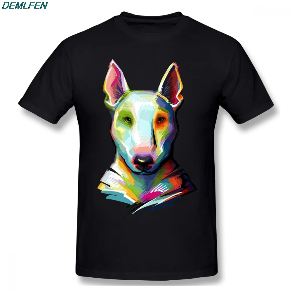 Футболка Bull Terrier яркая женская летняя футболка с рисунком Бультерьера хлопковая