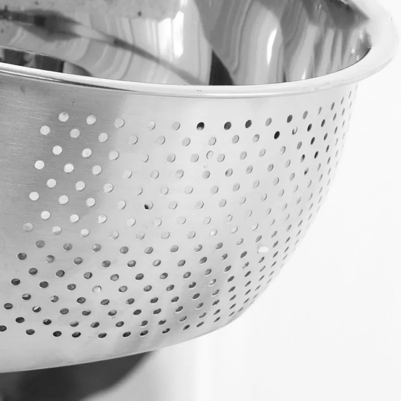 

Stainless Steel Drain Basket Bowl Washing Kitchen Strainer Noodles Vegetables Kitchen Utensils Beans Sieve Fruit Cleaning Tools