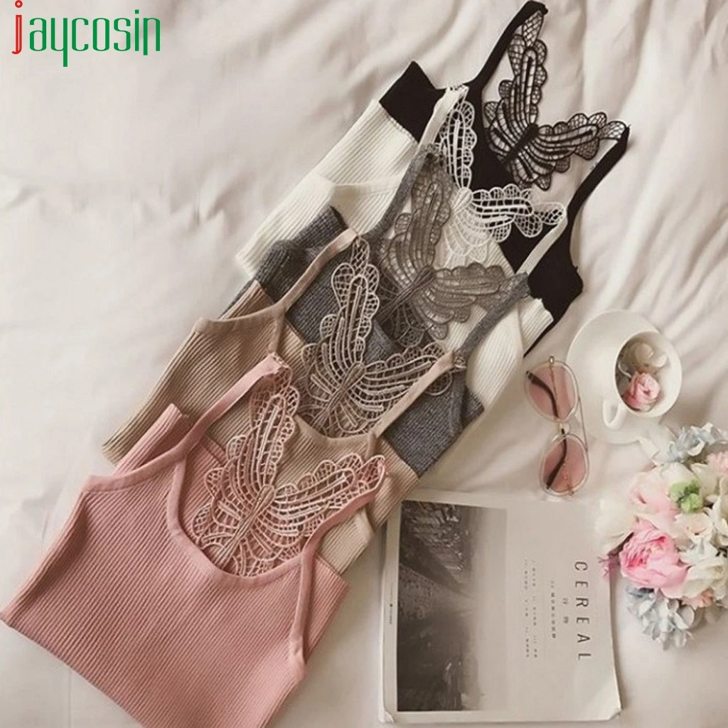 Женские топы на бретельках однотонные сексуальные обтягивающие летние