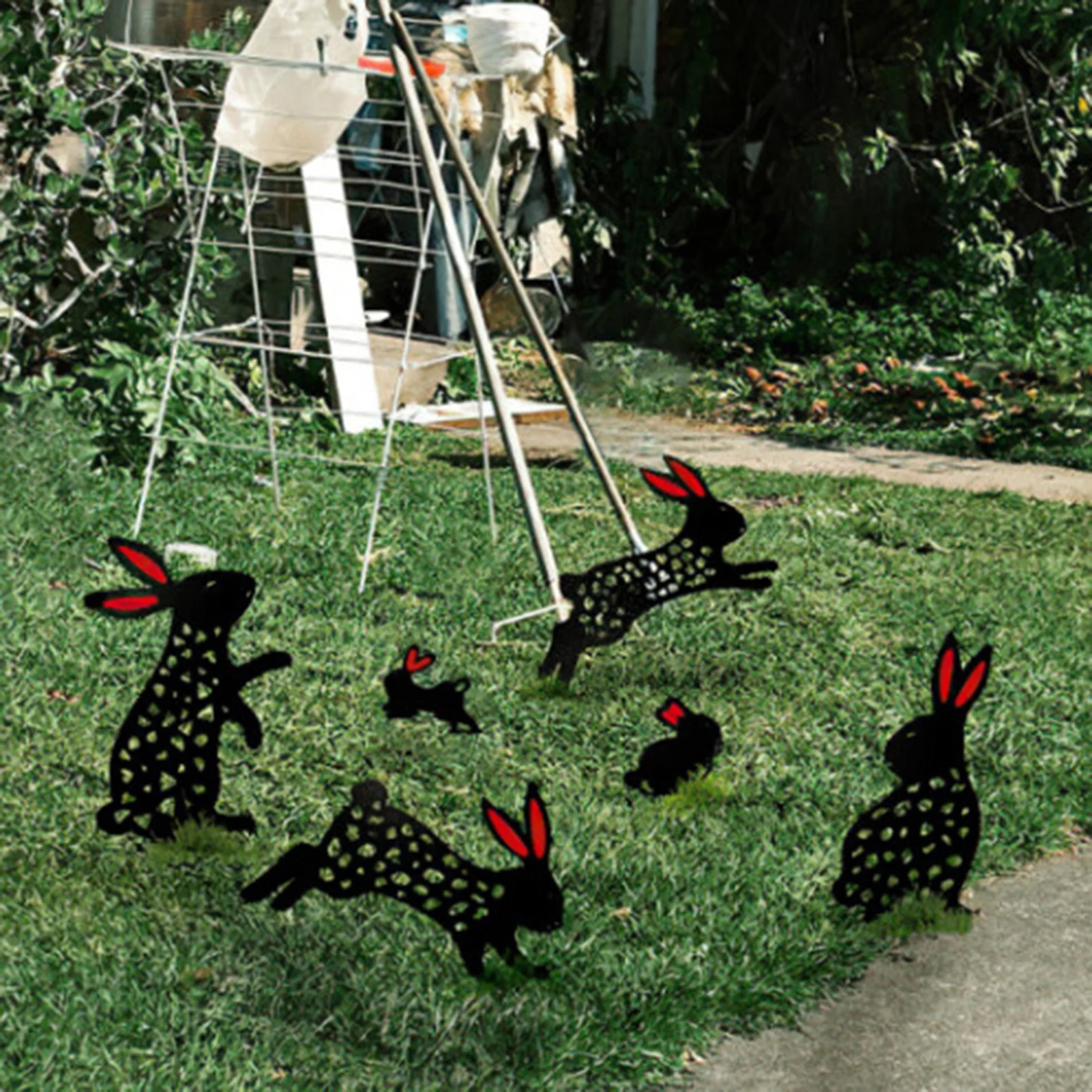 1 шт. украшения для сада кролик двор искусство садовый задний ставки Декор газон