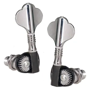 Набор из 4 шт. хромированных колышек для бас-тюнинга, тюнеры для бас-гитары, аксессуары, запчасти, музыкальный инструмент