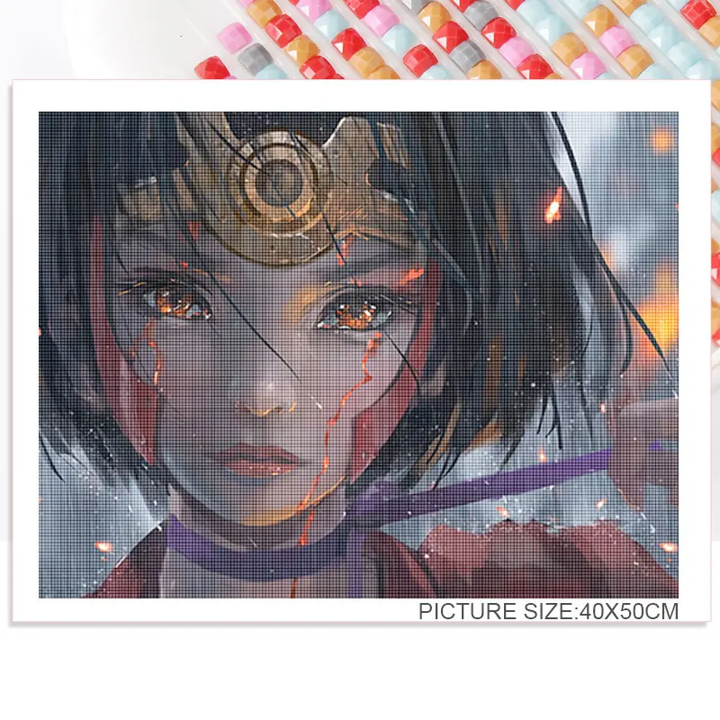 

Diamond Painting Cartoon Anime Ghost Blade Square Diamond Round Diamond Decoration Customizable Wall Art Decoration Frameless
