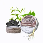 1 шт., корень Polygoni Multiflori, женьшень, имбирь, бамбуковый уголь, шампунь, мыло, растительное эфирное масло, шампунь, мыло, масло для черных волос, OEM