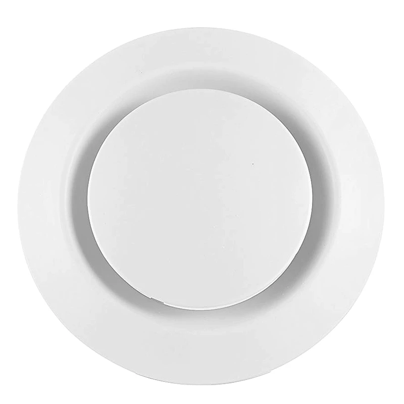 

2 Pieces ABS Adjustable Air Vent Round Soffit Exhaust Vent White Inline Duct Fan Outlet Vent 4 Inch