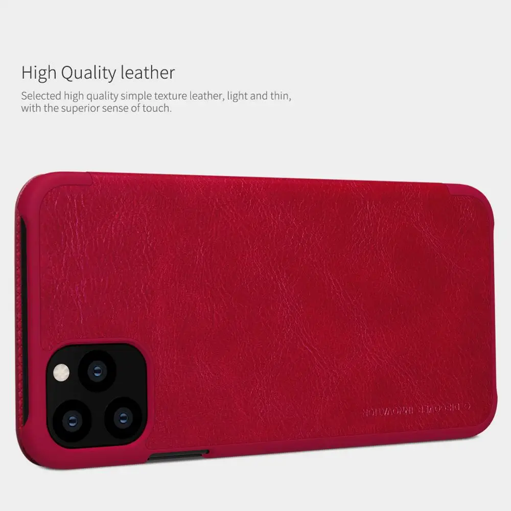 Чехол для Apple iPhone 11 Pro Max, чехол для iPhone 8, 7 Plus, X, Xs, Xr, чехол Nillkin, роскошный кожаный чехол с отделением для карт, флип-чехол, чехол