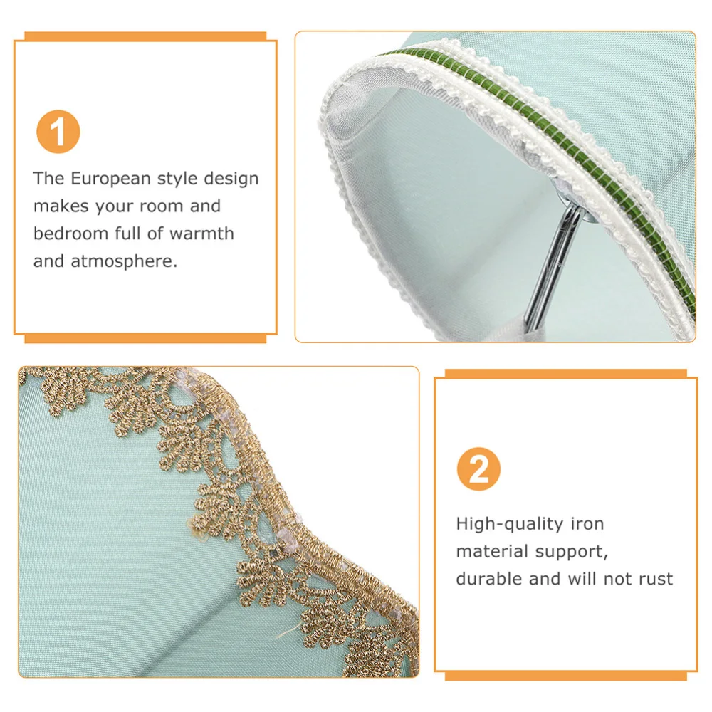 

2pcs Elegant Lamp Shades Cloth Art Lamp Shades Creative Lamp Covers for Lamp