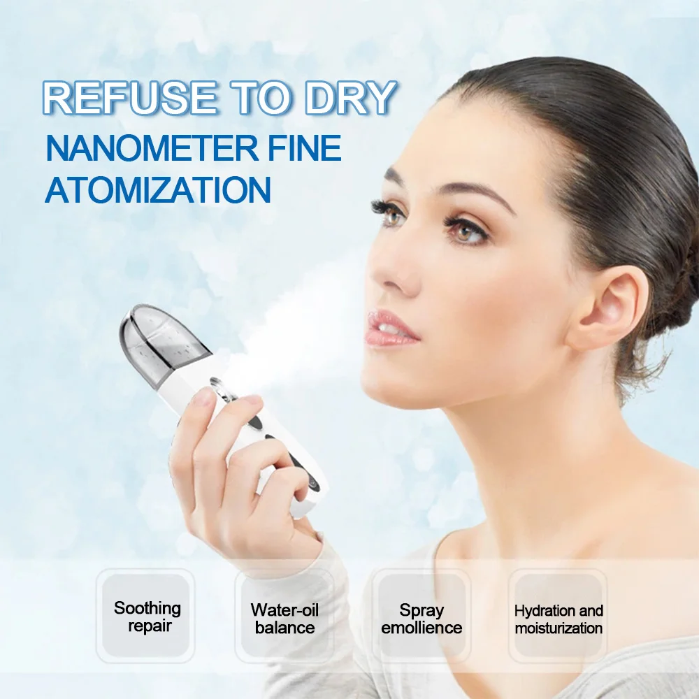 Нано аэрозоль прибор для увлажнения кожи измеритель влажности светодиодный