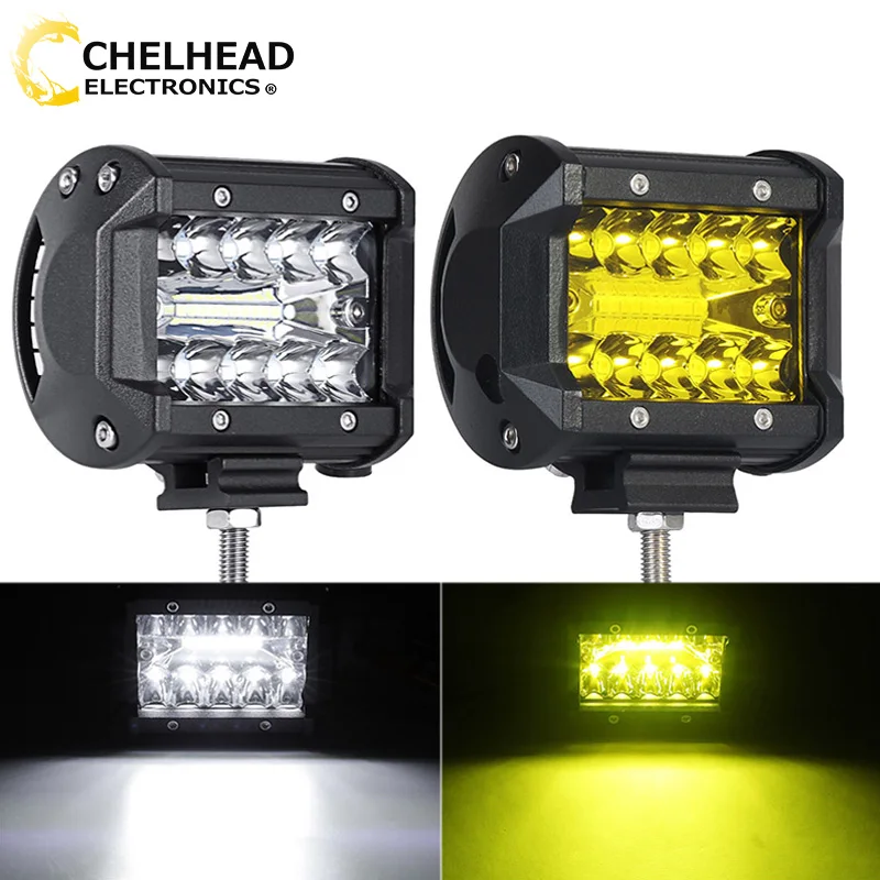 Светодиодная балка 4x4 для внедорожников 12 В 24 рабочие противотуманные фары