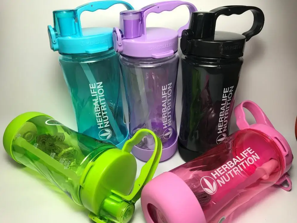 5 цветов Herbalife 1000 мл спортивные бутылки для воды без бисфенола А с защитными