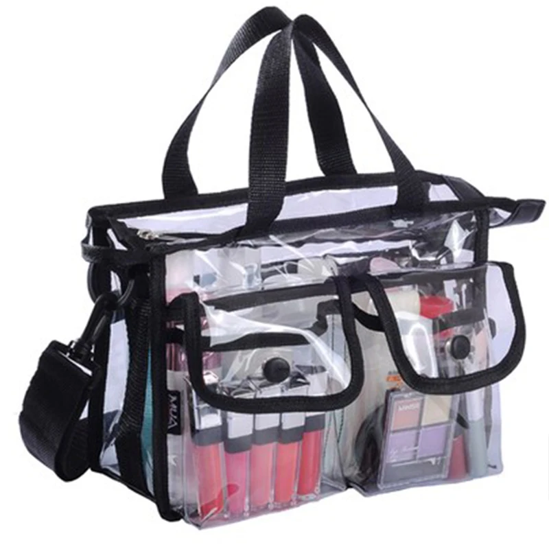 

Fashion transparent one shoulder cosmetic bag EVA waterproof travel Beach pouch organizer Wash bag toiletry beauty case