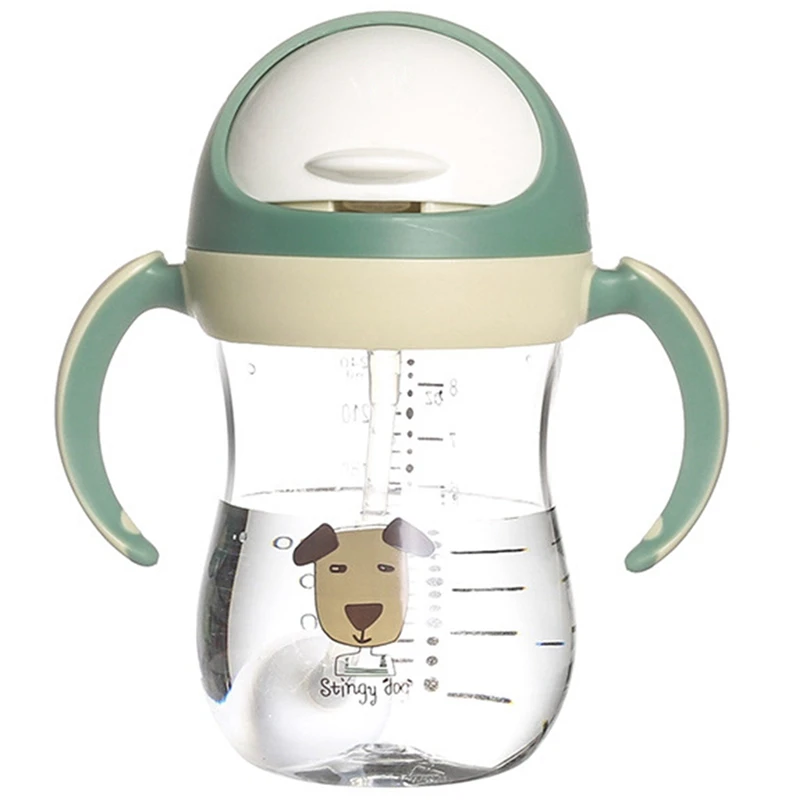 350 мл детская водная фотография Мягкий носик чашка гравитационный шар V образный
