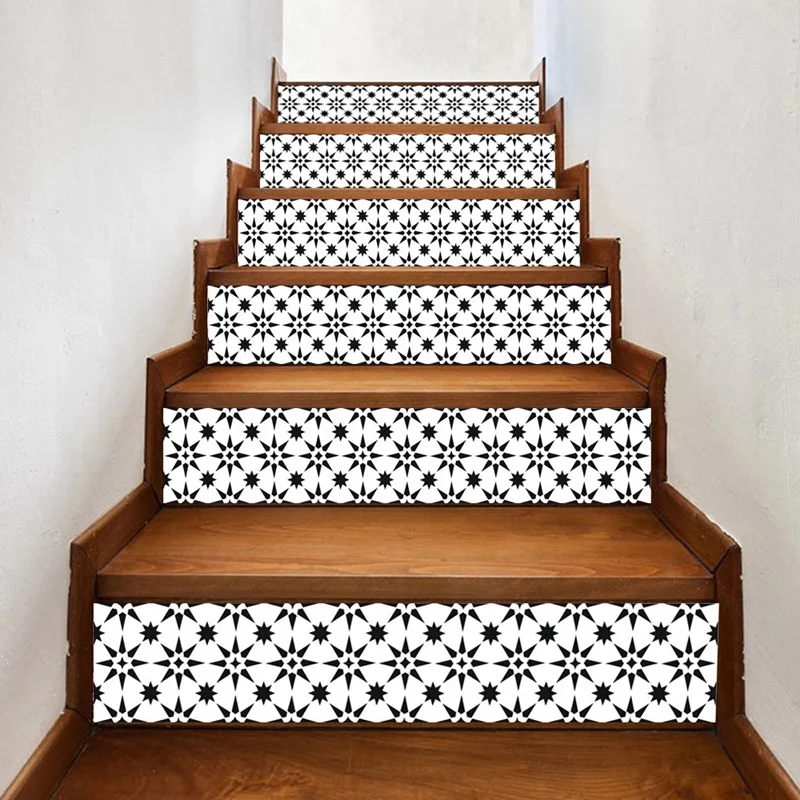 

6Pcs 3D Stair Riser Staircase Sticker Photo Mural Vinyl Decal Scenery Wallpaper