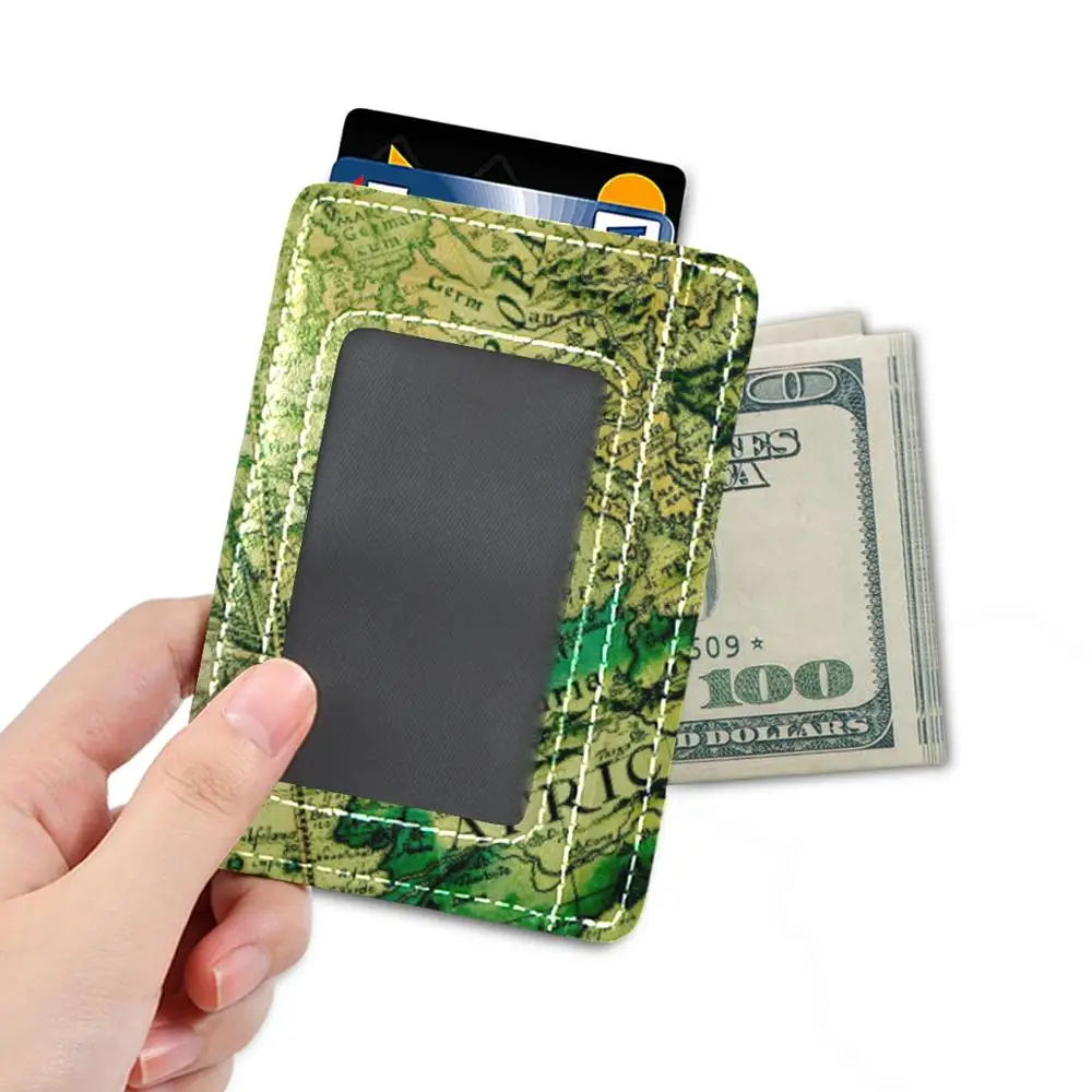 Роскошный держатель для карт из искусственной кожи тонкий чехол визиток и