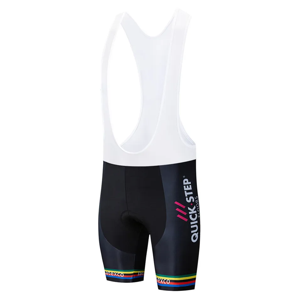 QUICK STEP Pro велосипедные Шорты Ropa Ciclismo Hombre Team летняя одежда для велоспорта быстросохнущая велосипедная одежда с коротким рукавом Pro Maillot - Цвет: Черный