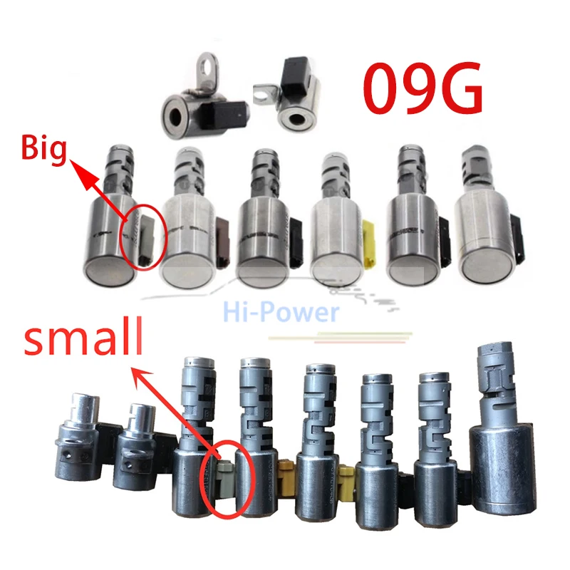 8 шт. 09G TF 60SN/TR60SN 100% тестирование переключения передач комплект соленоида для AUDI A4