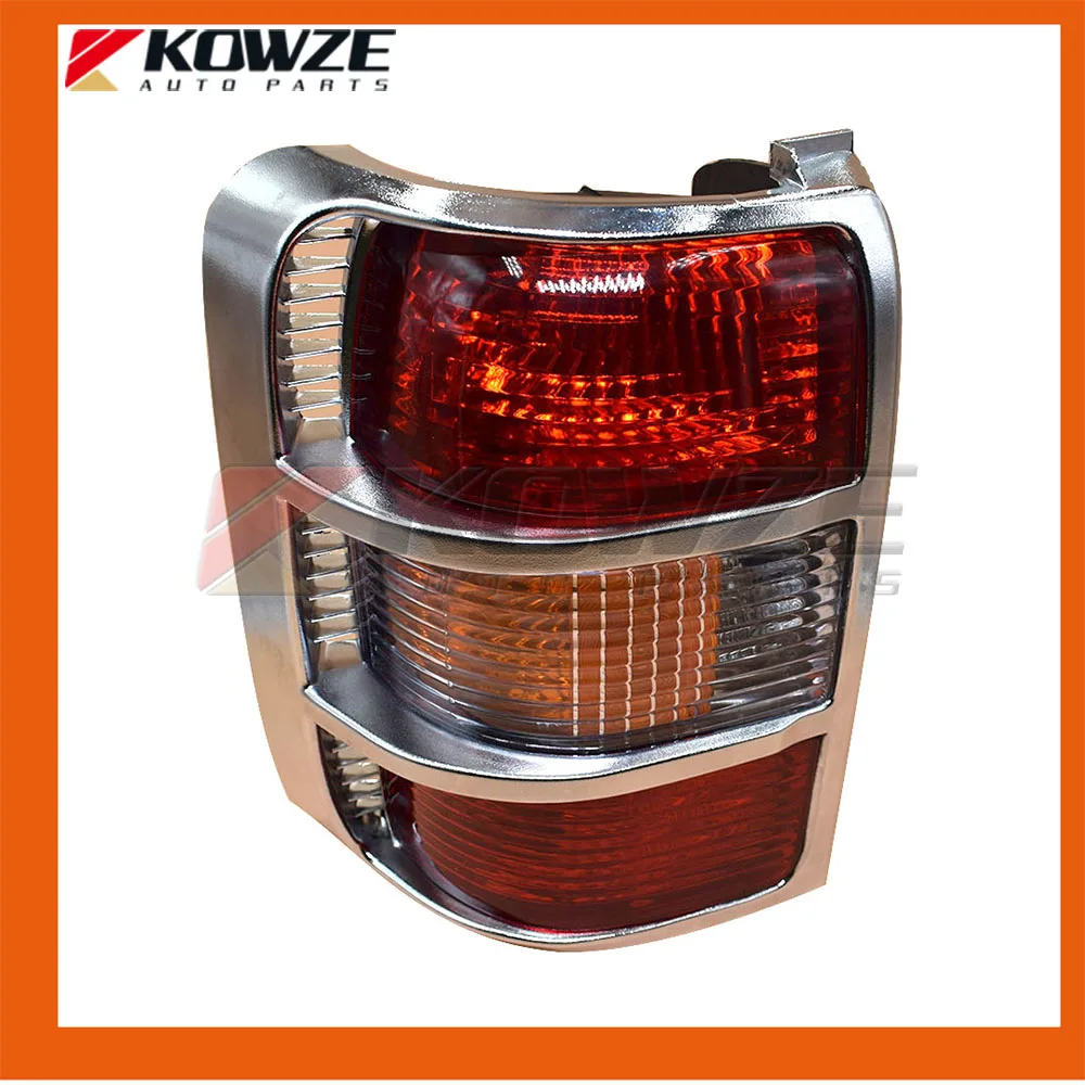 2PCS Widen Frame Chrome Tail Rear Combination Lamp Light For Mitsubishi Pajero Montero Shogun 2 II 1990-2004 MB831088 MB831089 | Автомобили