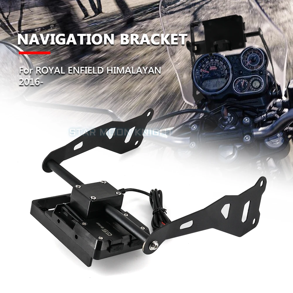 motorcycle gps smart phone windshield navigation gps plate bracket adapt holder for royal enfield himalayan 2016 2020 free global shipping