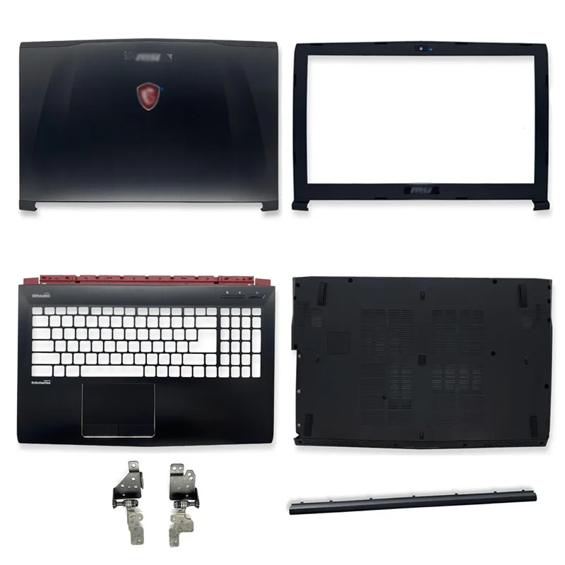 

Новинка для MSI GE62, GE62VR, GE62MVR, MS-16J1, MS-16J2, MS-16J3, задняя крышка ЖК-дисплея для ноутбука, передняя панель, петли, подставка для рук, нижний чехол