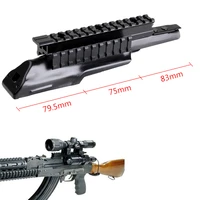 tactical ak47 tri rail mount integral rail receiver top cover scope mount picatinny weaver base for outdoor hunting scope