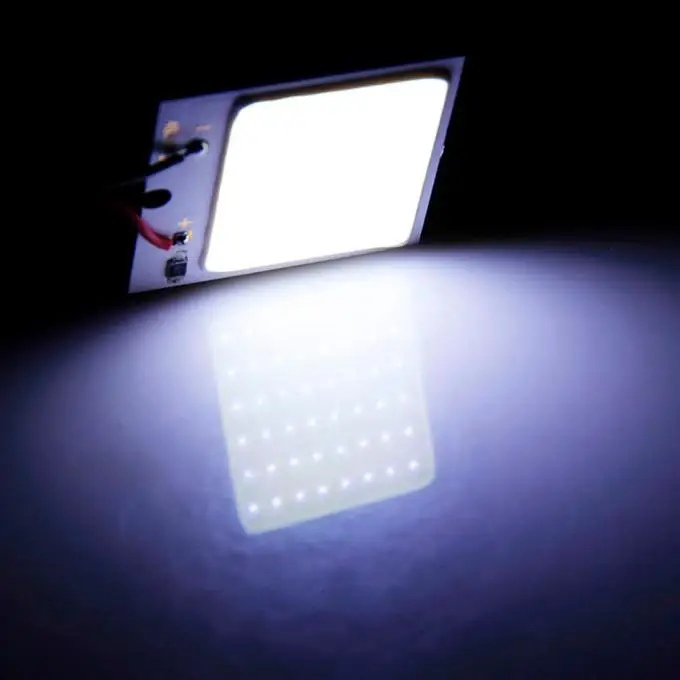 

10pcs/lot 48 Led Smd Cob Led Car Panel Light Interior Room Dome Car Light Super Bright Led Daytime Running Light Decorative