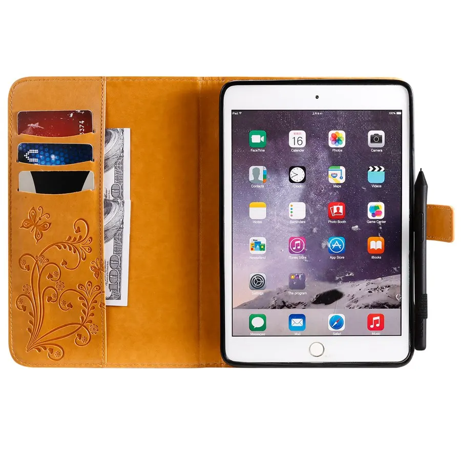 Модный кожаный чехол с бабочкой для нового iPad mini 5 2019 7 9 дюйма умный Mini 1 2 3 4