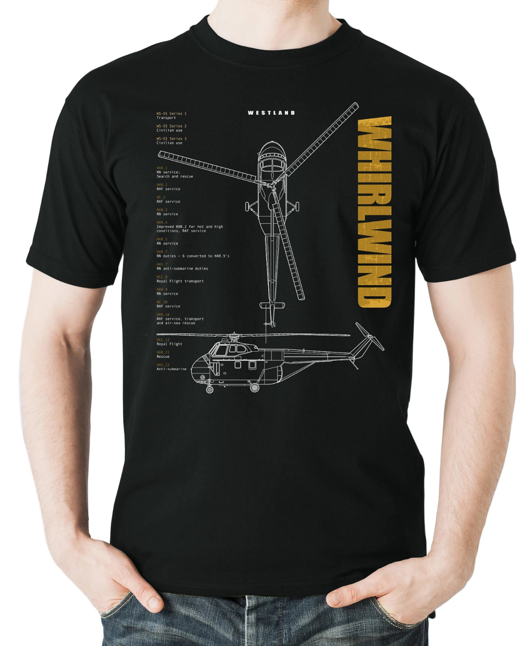 

Футболка Westland Whirlwind с вертолетом. Летняя Хлопковая мужская футболка с круглым вырезом и коротким рукавом Новинка