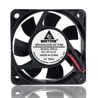 2 шт. Gdstime DC 12 В 60 мм 60x25 мм 6 см 6025 с 2-контактный компьютерный радиатор, Бесщеточный Охлаждающий вентилятор