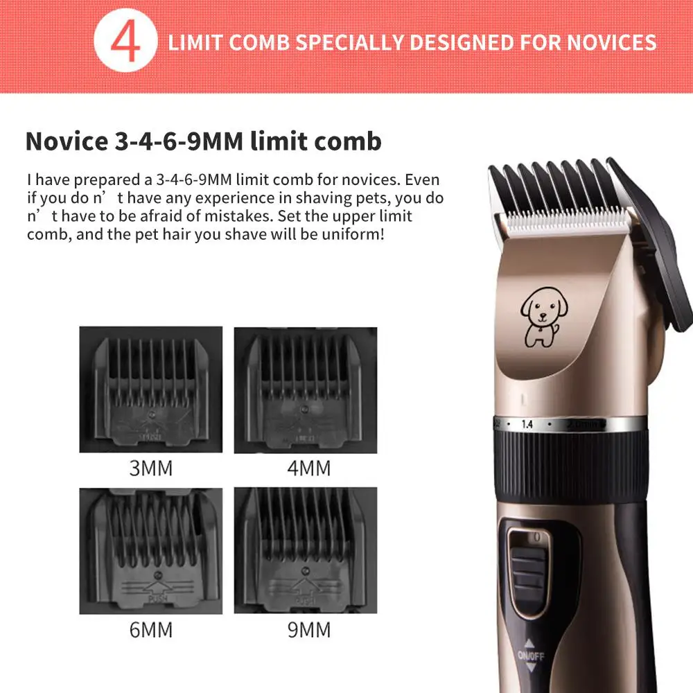 

Pet Shaver Dog Hair Clipper Stainless Steel 8pcs/Set Pets Charging Type Trim Cat Pet Hair Trimmer Fast 7pcs/Set 1pcs/Set