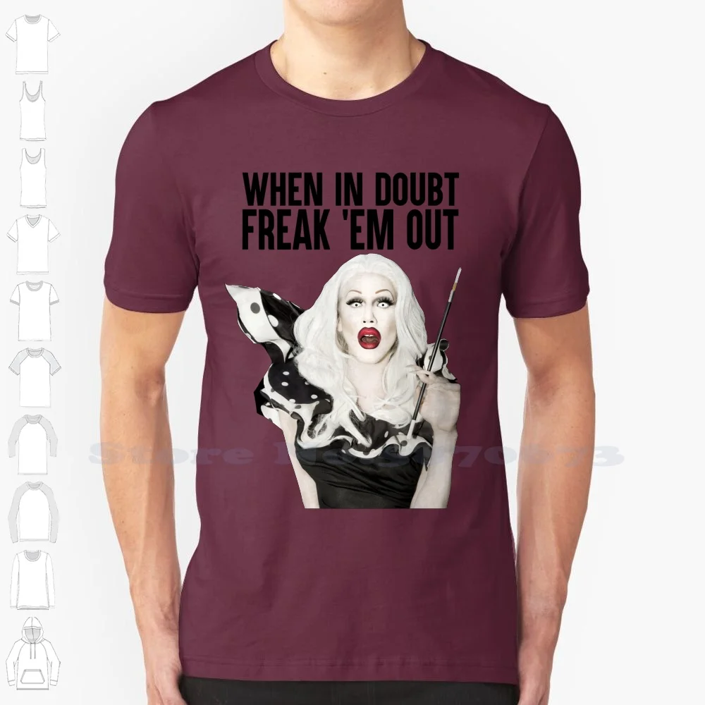 Футболка Freak Em Out из 100% хлопка Шерон иглы жемчуг связь Shangela Laquifa waterley Halleloo Alaska 5000 Adore