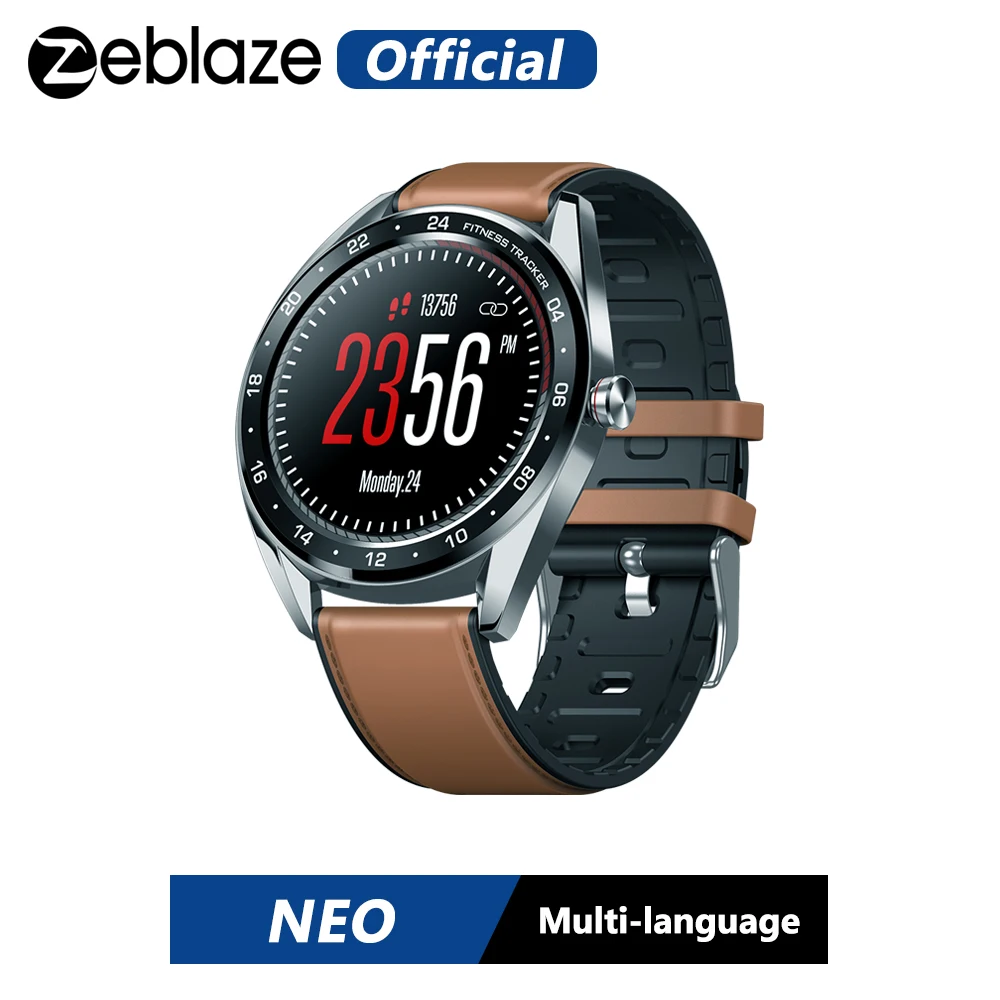 Zeblaze NEO серии цветной сенсорный дисплей умные часы сердечный ритм кровяное давление Женское здоровье обратный отсчет вызова отклонение WR IP67
