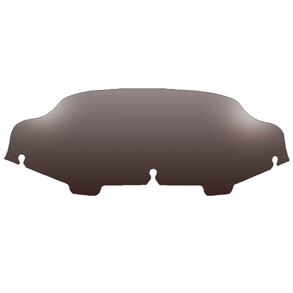 Дымчатое/черное/прозрачное ветровое стекло для мотоцикла 6 дюймов обтекатель