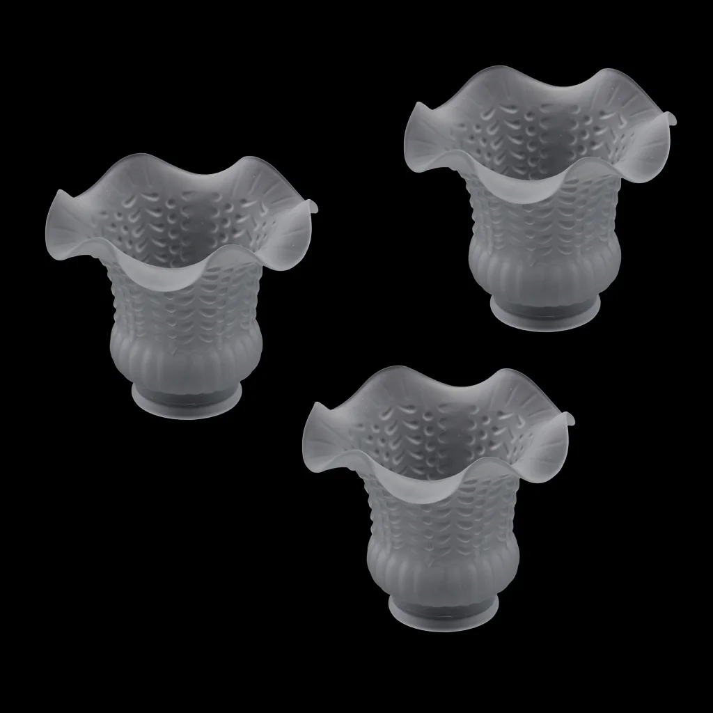 

3pcs Glass Shades for Wall Sconce Lights and Ceiling Fan Lights Chandelier