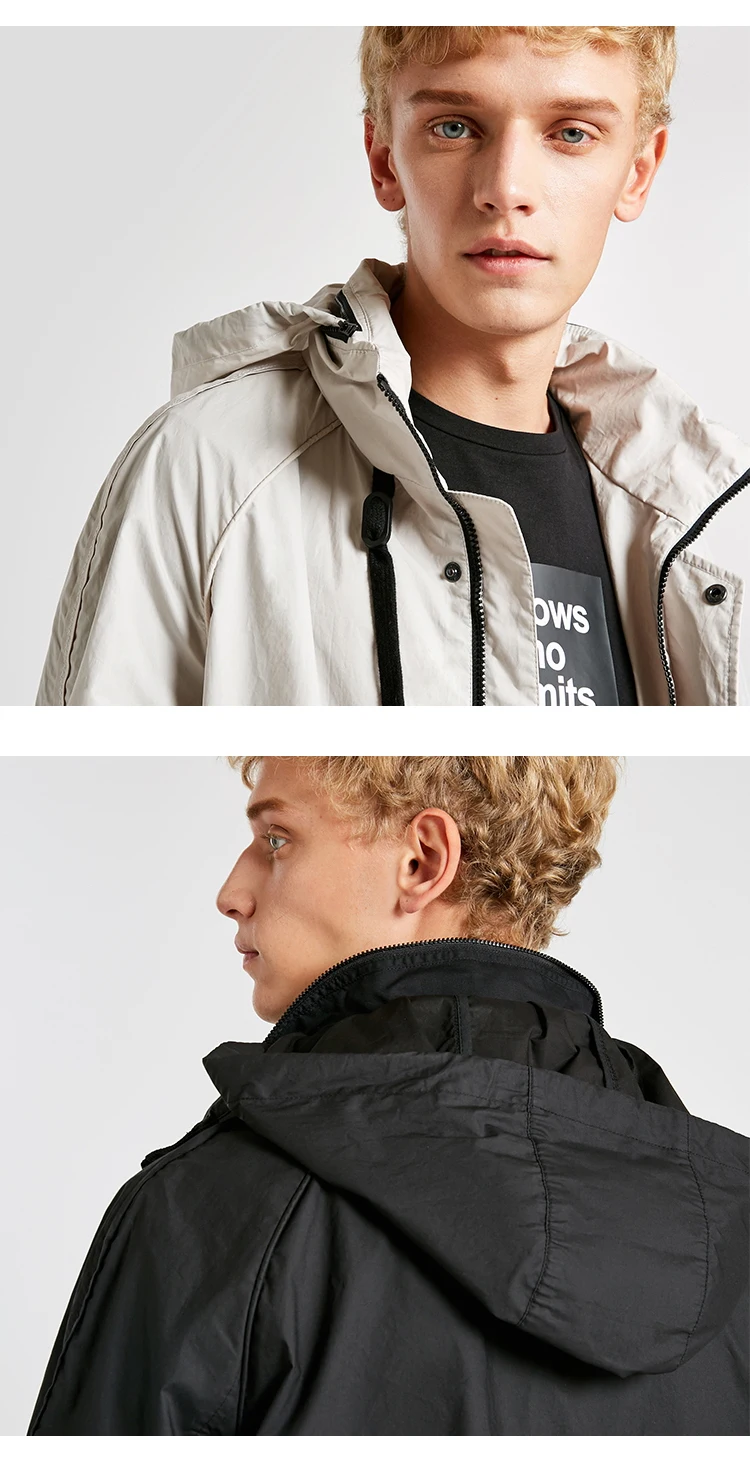 JackJones осенний мужской светильник Повседневная куртка с капюшоном 218321568
