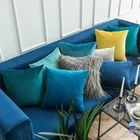 Наволочка для подушки, бархатная, 26 цветов, 45x45