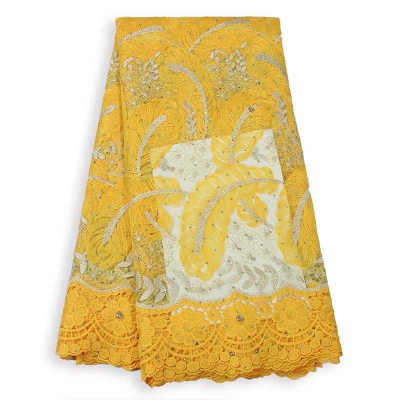 Bestway новейший Королевский синий африканский тюль кружевная ткань цветок лист