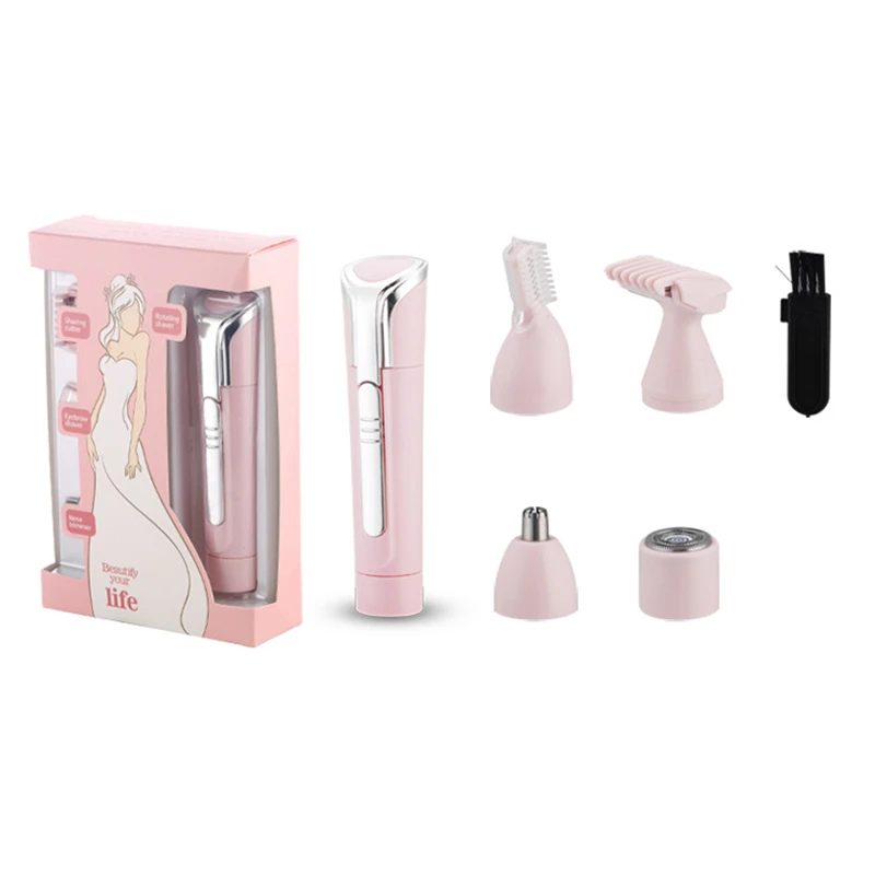 4 в 1 Женская бритва для удаления волос на лице и теле эпилятор Женский бритвенный