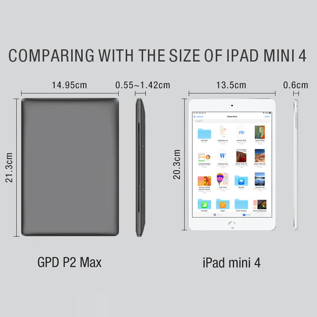 Портативный мини-ультрабук GPD P2 MAX 8 9 дюйма Windows 10 портативный ноутбук с вилкой