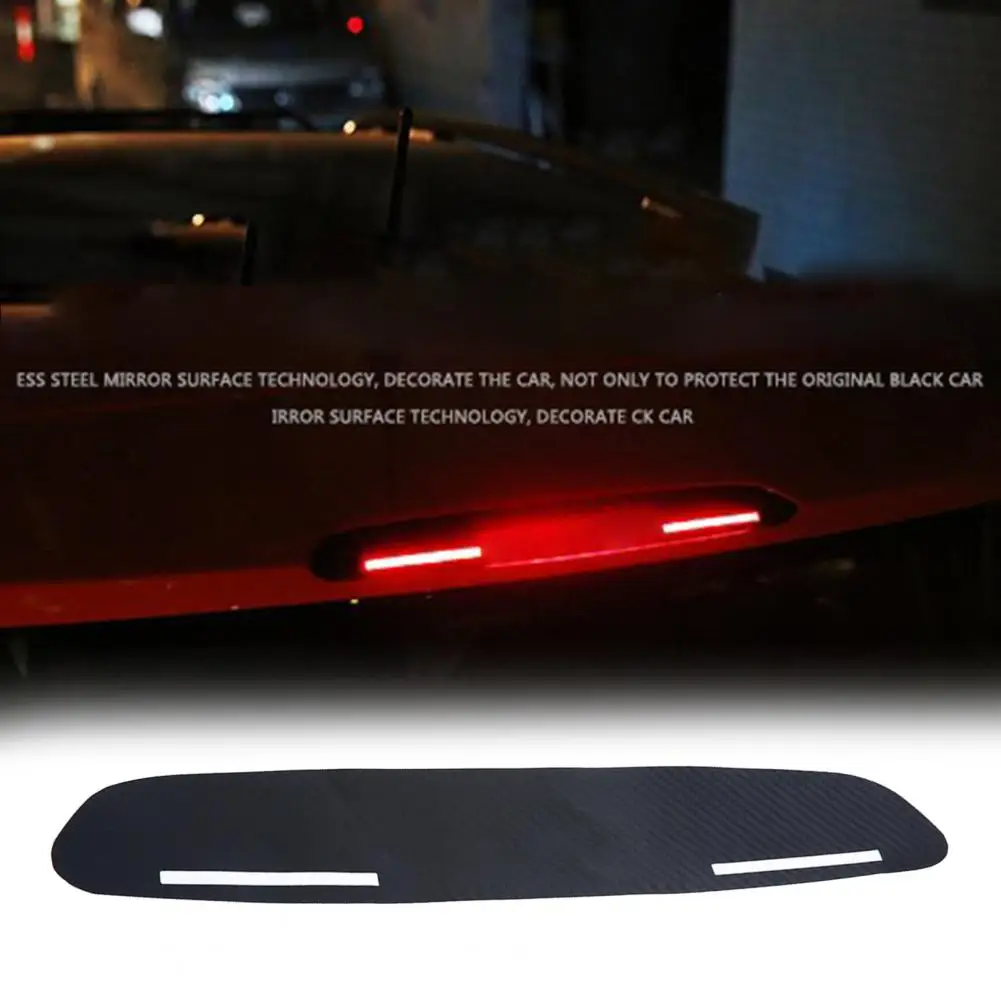 Автомобильная наклейка полезная задний стоп светильник сигнал из углеродного